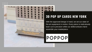 3D Pop Up Cards New York