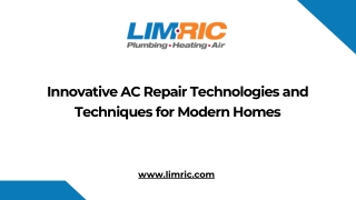 Innovative AC Repair Technologies and Techniques for Modern Homes