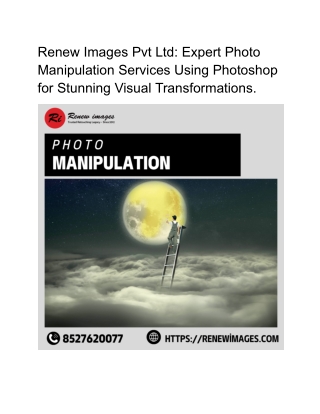 Professional Photo Manipulation Services by Renew Images Pvt Ltd: Expert Image M