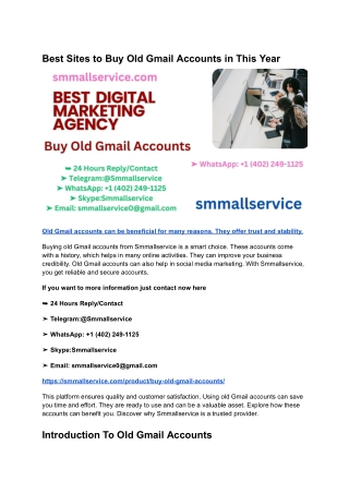 Best Sites to Buy Old Gmail Accounts in This Year (1)