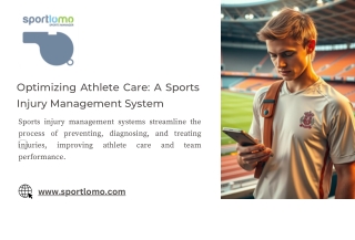 Sports Injury Management System | SportLoMo