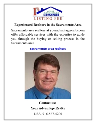 Experienced Realtors in the Sacramento Area