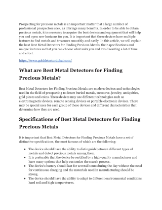 best Best Metal Detectors for Finding Precious Metals (1)