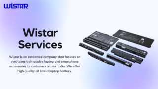 Wistar Services -Best Laptop Battery Provider