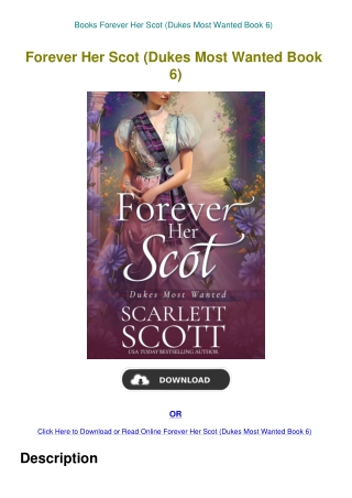 Books Forever Her Scot (Dukes Most Wanted Book 6)