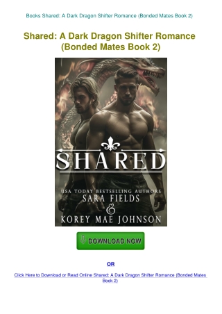 Books Shared A Dark Dragon Shifter Romance (Bonded Mates Book 2)