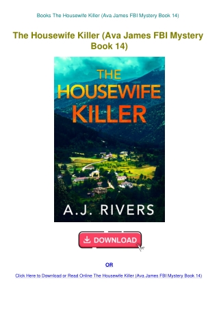 Books The Housewife Killer (Ava James FBI Mystery Book 14)