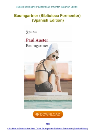 eBooks Baumgartner (Biblioteca Formentor) (Spanish Edition)