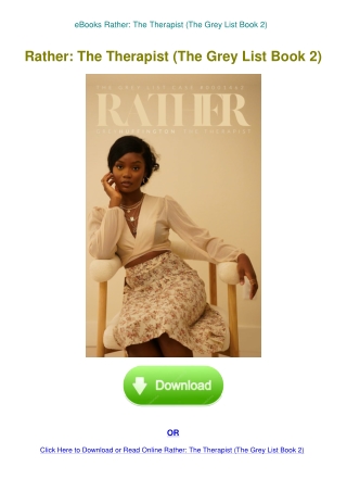 eBooks Rather The Therapist (The Grey List Book 2)