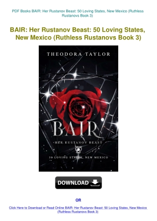 PDF Books BAIR Her Rustanov Beast 50 Loving States  New Mexico (Ruthless Rustanovs Book 3)