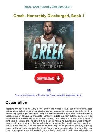 eBooks Creek Honorably Discharged  Book 1