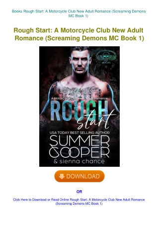 Books Rough Start A Motorcycle Club New Adult Romance (Screaming Demons MC Book 1)