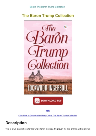 Books The Baron Trump Collection
