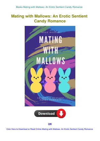 Books Mating with Mallows An Erotic Sentient Candy Romance