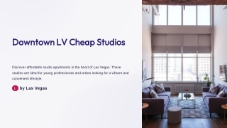 Downtown LV Cheap Studios