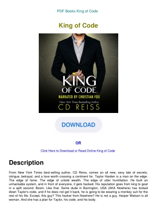 PDF Books King of Code