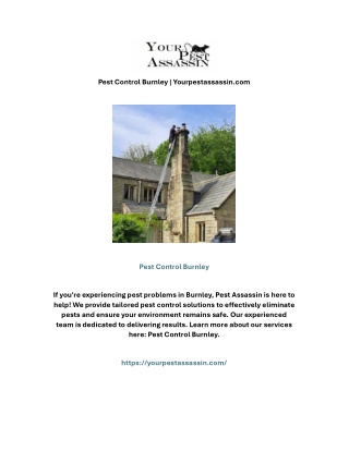 Pest Control Burnley | Yourpestassassin.com
