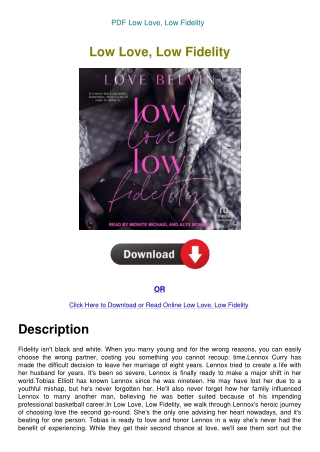 PDF Low Love  Low Fidelity