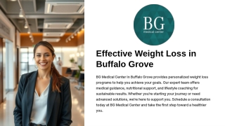 Weight Loss Clinic Near me Buffalo Grove | BG Medical Center