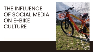 The Influence of Social Media on E-Bike Culture