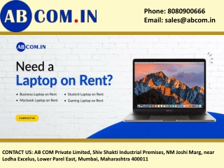 Laptop on Lease in Delhi – Your Ultimate Tech Solution