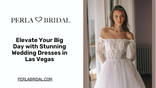 Elevate Your Big Day with Stunning Wedding Dresses in Las Vegas