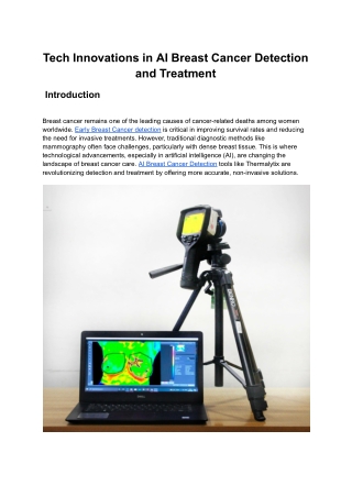 Tech Innovations in AI Breast Cancer Detection and Treatment