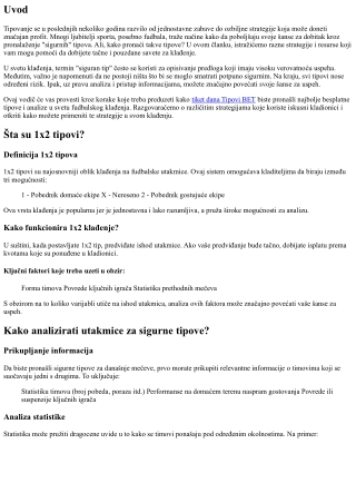 Tip dana: Kako pronaći siguran tip danas