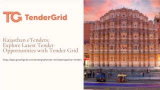 Rajasthan eTenders: Explore Latest Tender Opportunities with Tender Grid