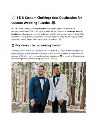 Custom Clothing