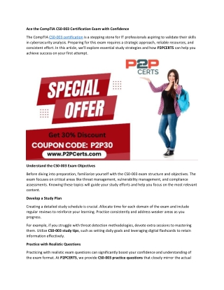 Download CS0-003 Exam Questions PDF for Effective Study