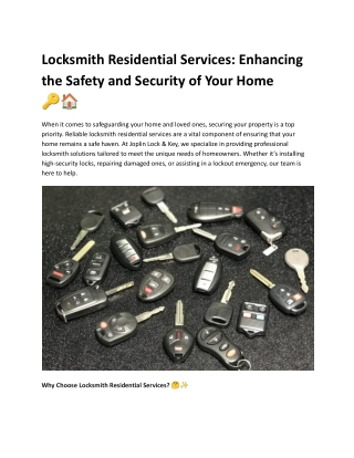 Joplin Lock & Key, LLC