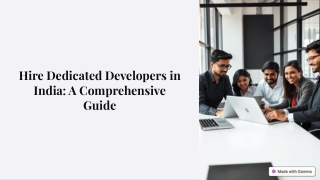 Hire Dedicated Developers in India – A Comprehensive Guide