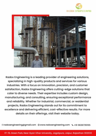 Radox Engineering: Leading DDGS Dryer Supplier in India