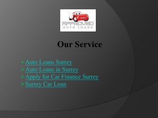 Apply for Car Finance in Surrey - Quick & Easy Process