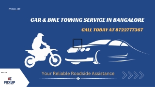 Car & Bike Towing Service in Bangalore -  91 8660163863