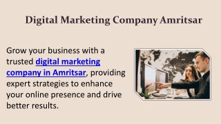 Digital Marketing Company Amritsar