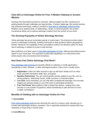 chat with astrologer online free blog