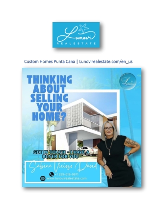 Custom Homes Punta Cana | Lunovirealestate.com/en_us