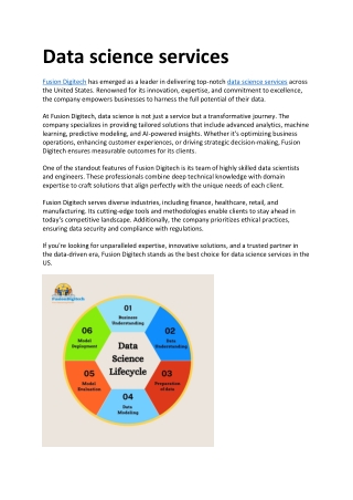 Data science services