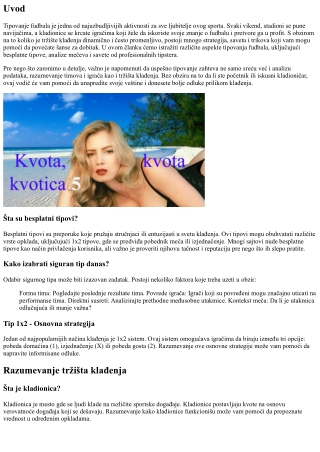 Tipovanje Fudbala - Koji Saveti Donose Dobitak?