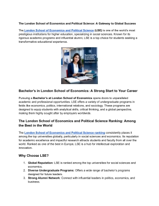 _London School of Economics and Political Science
