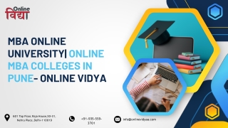 MBA Online University Online MBA Colleges in Pune- Online Vidya