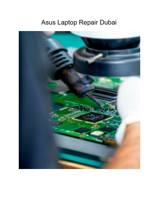 Asus Laptop Repair Dubai