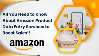Amazon Product Data Entry Services