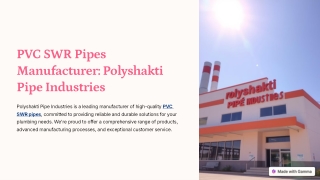 PVC-SWR-Pipes-Manufacturer-Polyshakti-Pipe-Industries