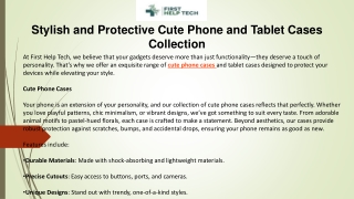 Stylish and Protective Cute Phone and Tablet Cases Collection