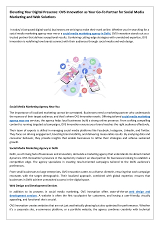 Elevating Your Digital Presence