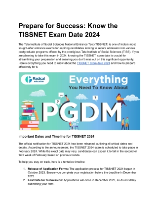tissnet exam date 2024 - Google Docs