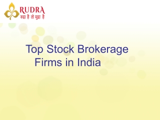 Top Stock Brokerage Firms in India